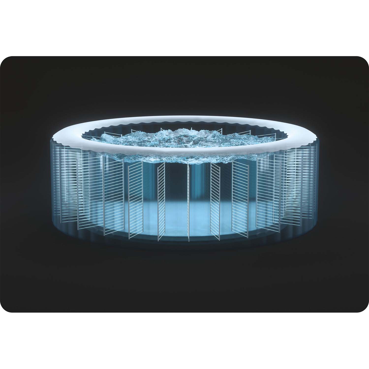 Täispuhutav spaa hüdromassaažiga 4 inimesele INTEX 28450 + kloorigeneraator - Image 8