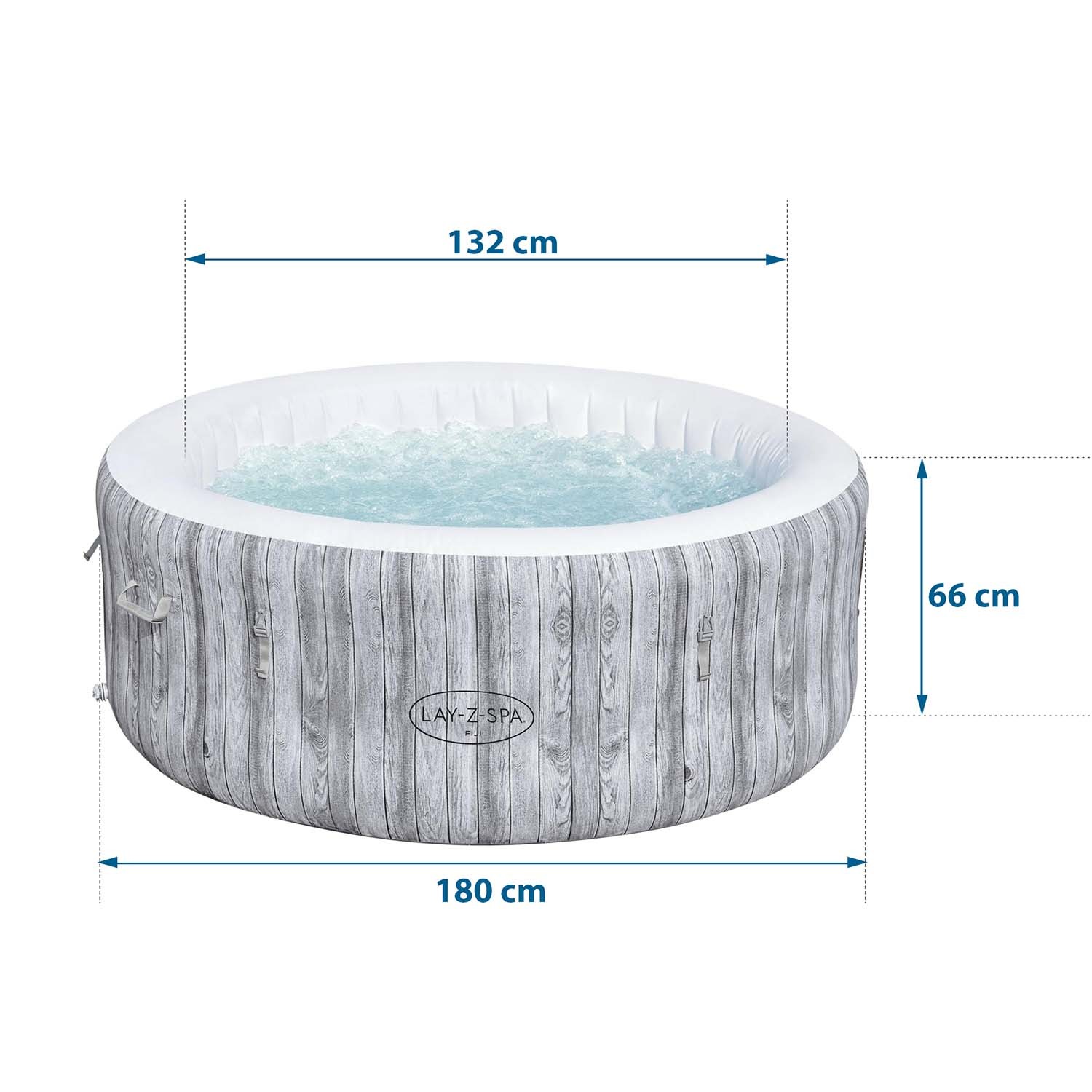 Täispuhutav mullivann Lay-Z Fiji, 4 inimesele, Bestway, 60085 - Image 12