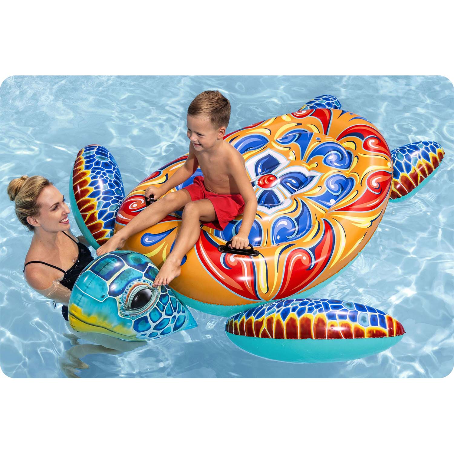 Täispuhutav ujumismadrats kilpkonnale 186 x 168 cm Bestway 41523 - Image 3