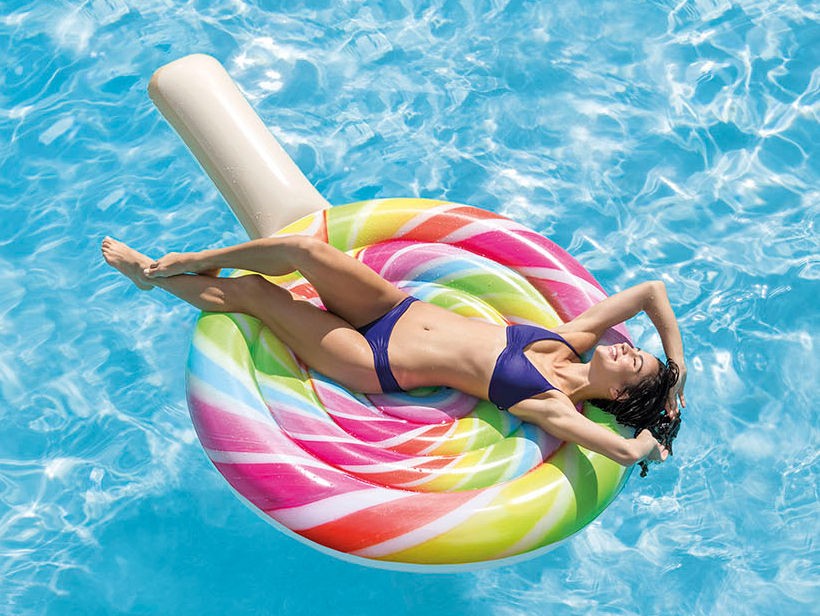 Täispuhutav rannamadrats Lollipop Giant 208 x 135 cm INTEX 58753 - Image 2