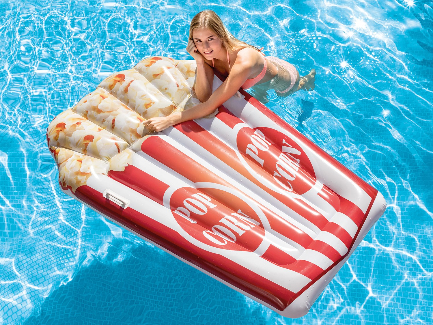 Täispuhutav popkornist rannamadrats 178 x 124 cm INTEX 58779 - Image 3