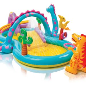 Täispuhutav mänguväljak Dinosaurused 333 x 229 x 112 cm INTEX 57135