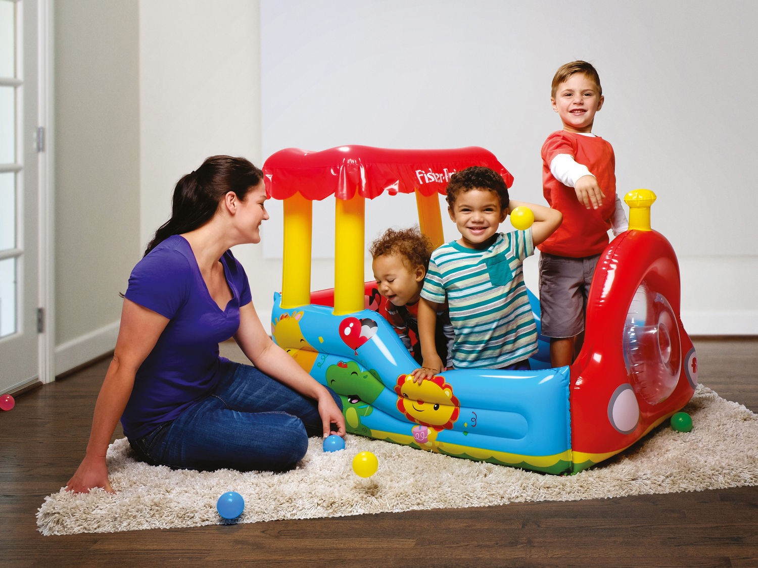 Fisher Price'i täispuhutav rong lastele 132 x 94 x 89 cm Bestway 93503 - Image 5