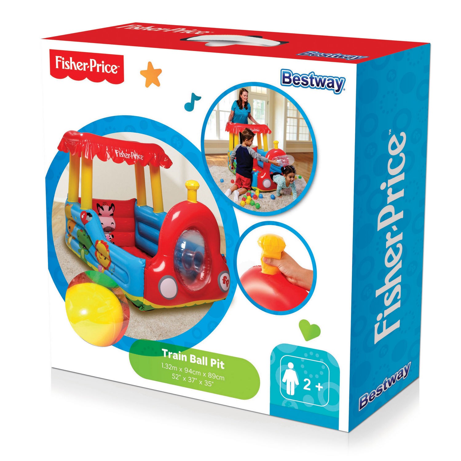 Fisher Price'i täispuhutav rong lastele 132 x 94 x 89 cm Bestway 93503 - Image 6