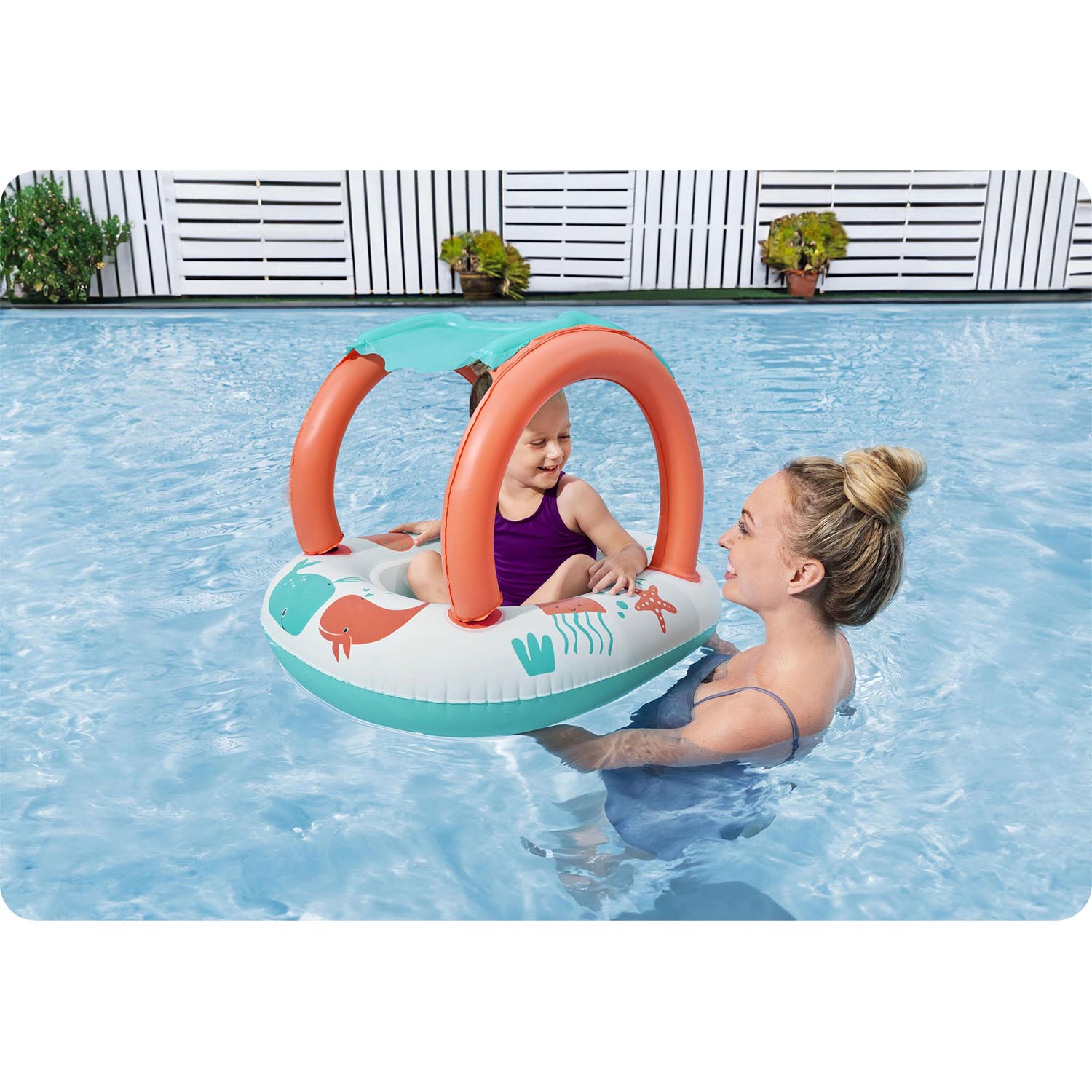 Täispuhutav pontoon lastele katusega ujumiseks Bestway - Image 4