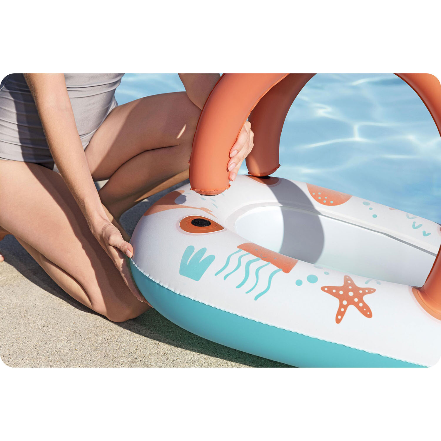 Täispuhutav pontoon lastele katusega ujumiseks Bestway - Image 7