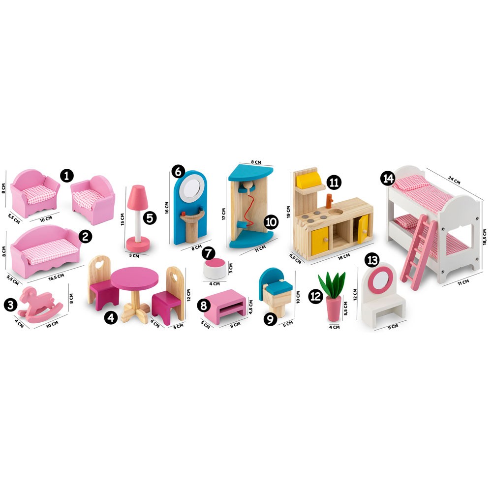 Nukumaja aksessuaaridega 60x30x90 cm - Image 4