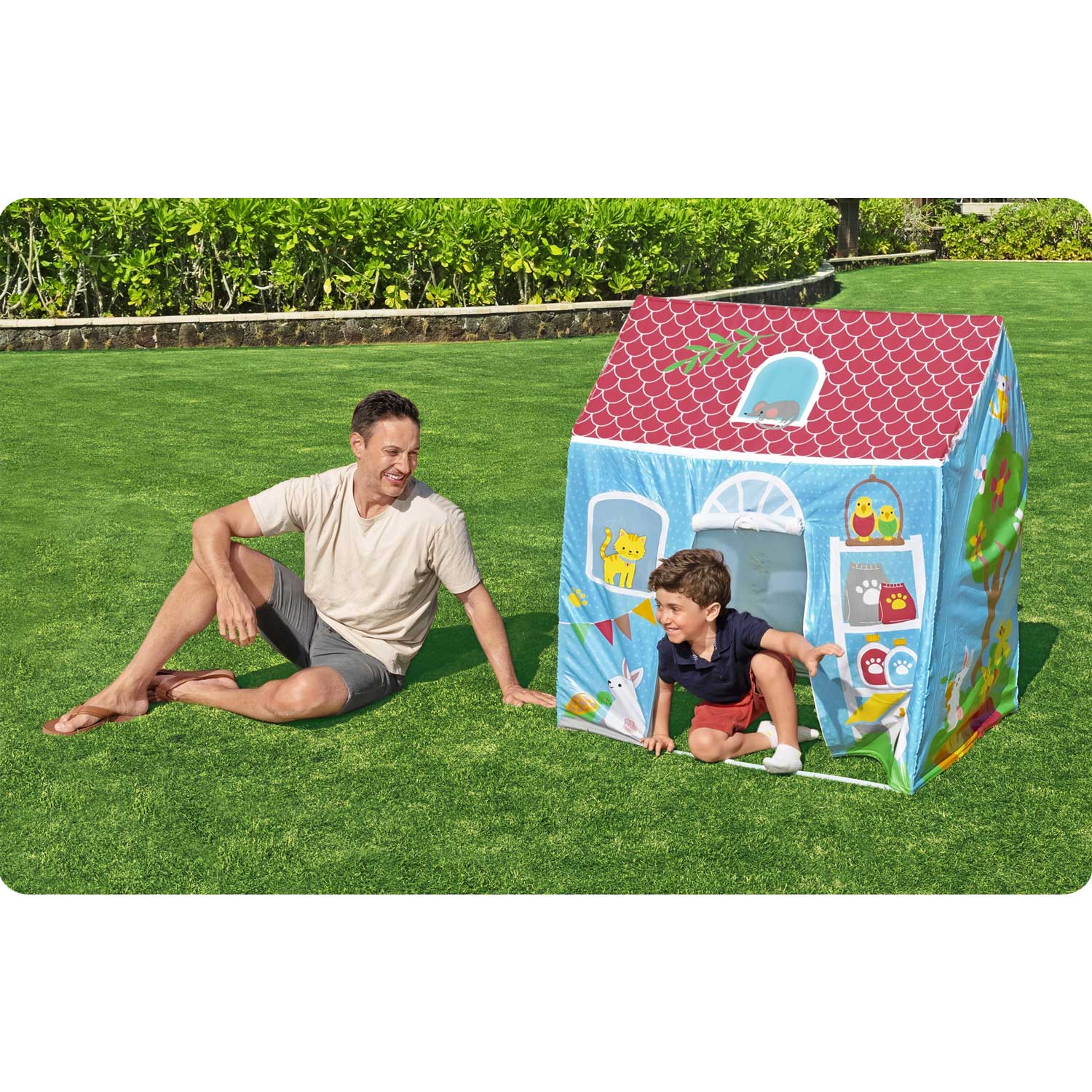 Telkmaja akendega 114 x 102 x 76 cm Bestway 52007 - Image 6