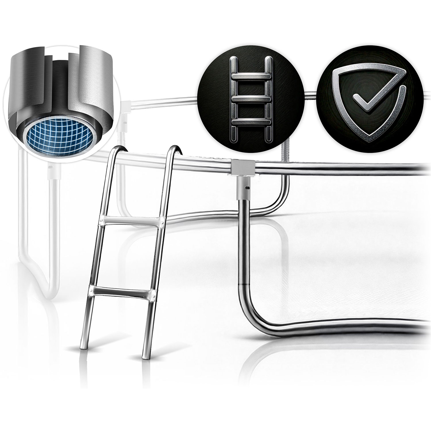 Batuudiredel 312–435 cm, 10–14 jalga, 2 astmega, Neo-Sport - Image 5