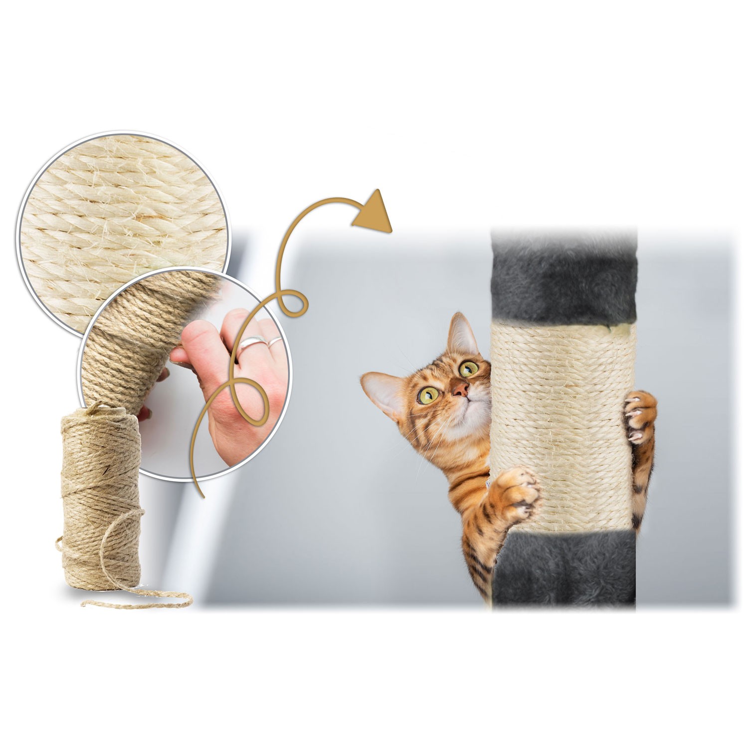 Kassi kraapimispost 111 cm DR-266 Pethaus hall - Image 6