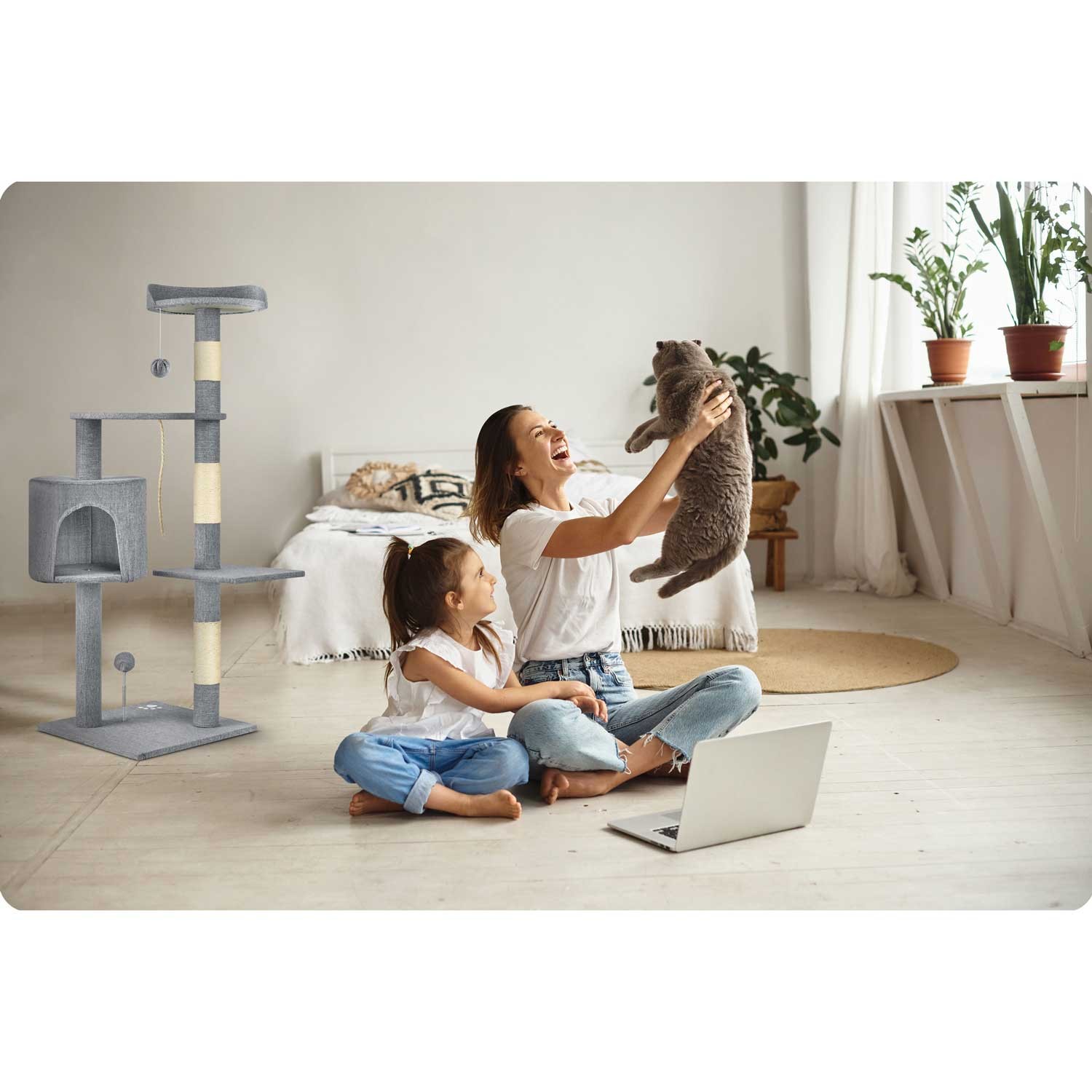 Kassi kraapimispost 111 cm PH-005 Pethaus hall - Image 8