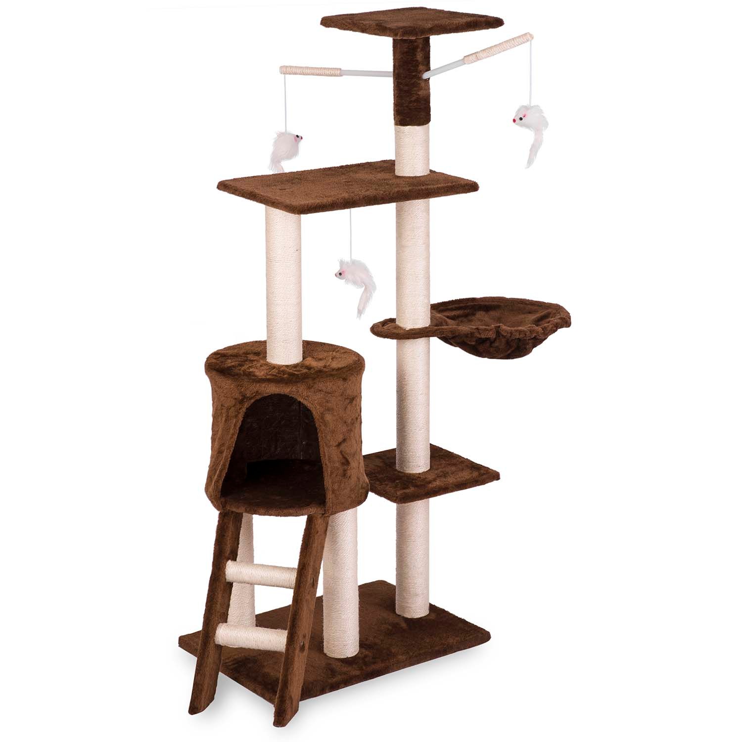 Kassi kraapimispost 140 cm DR-262 Pethaus hiirega, pruun - Image 2