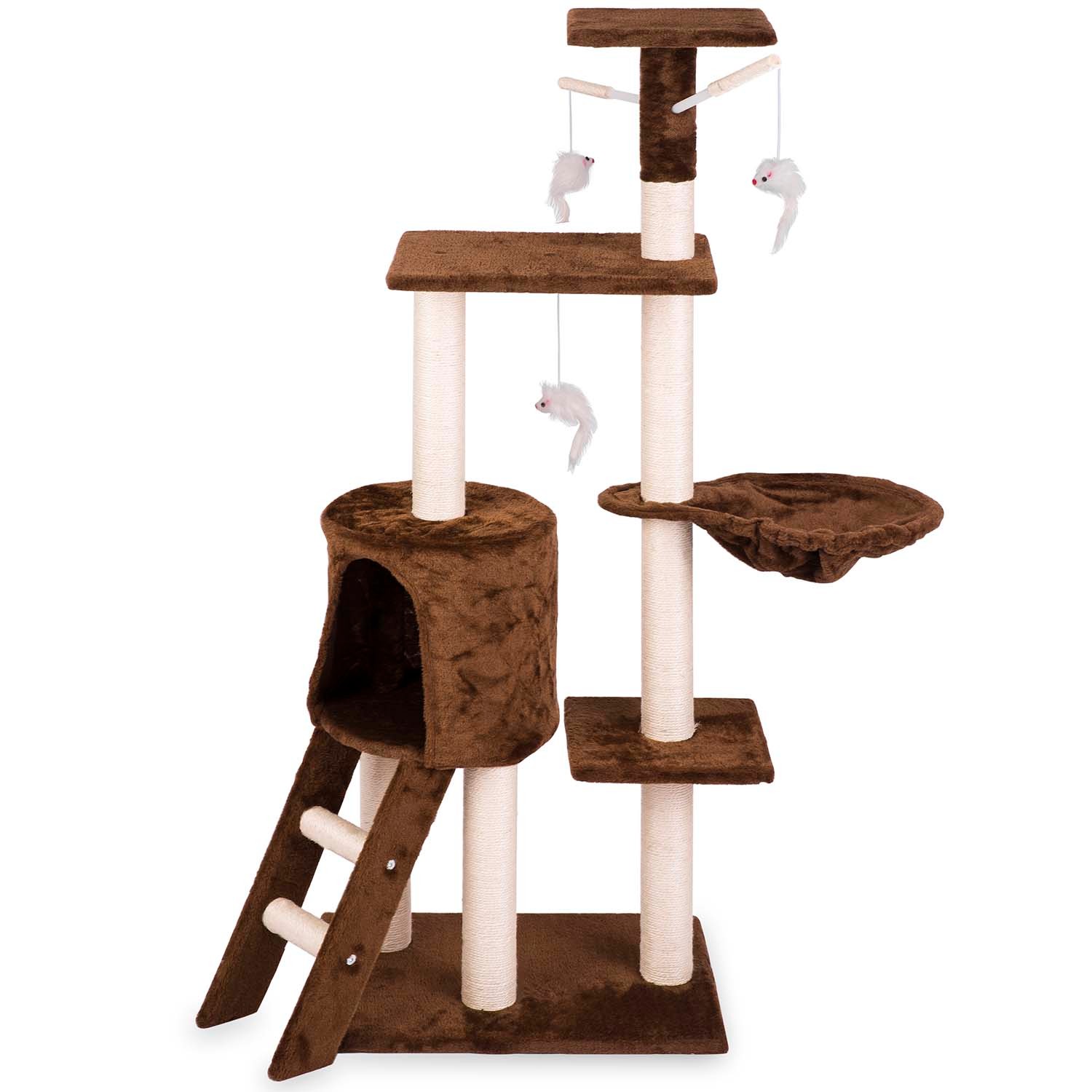 Kassi kraapimispost 140 cm DR-262 Pethaus hiirega, pruun - Image 3