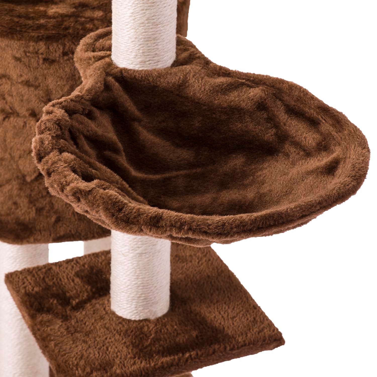 Kassi kraapimispost 140 cm DR-262 Pethaus hiirega, pruun - Image 6