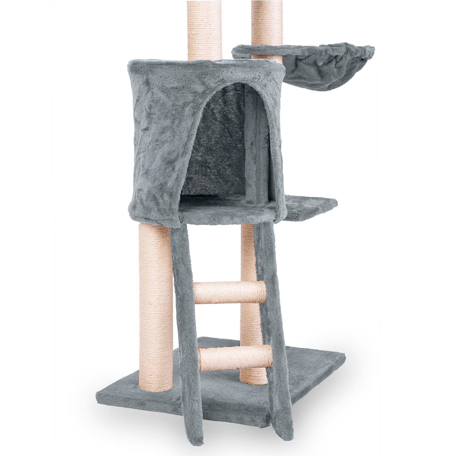 Kassi kraapimispost 140 cm DR-267 Pethaus hiirega, helehall - Image 4