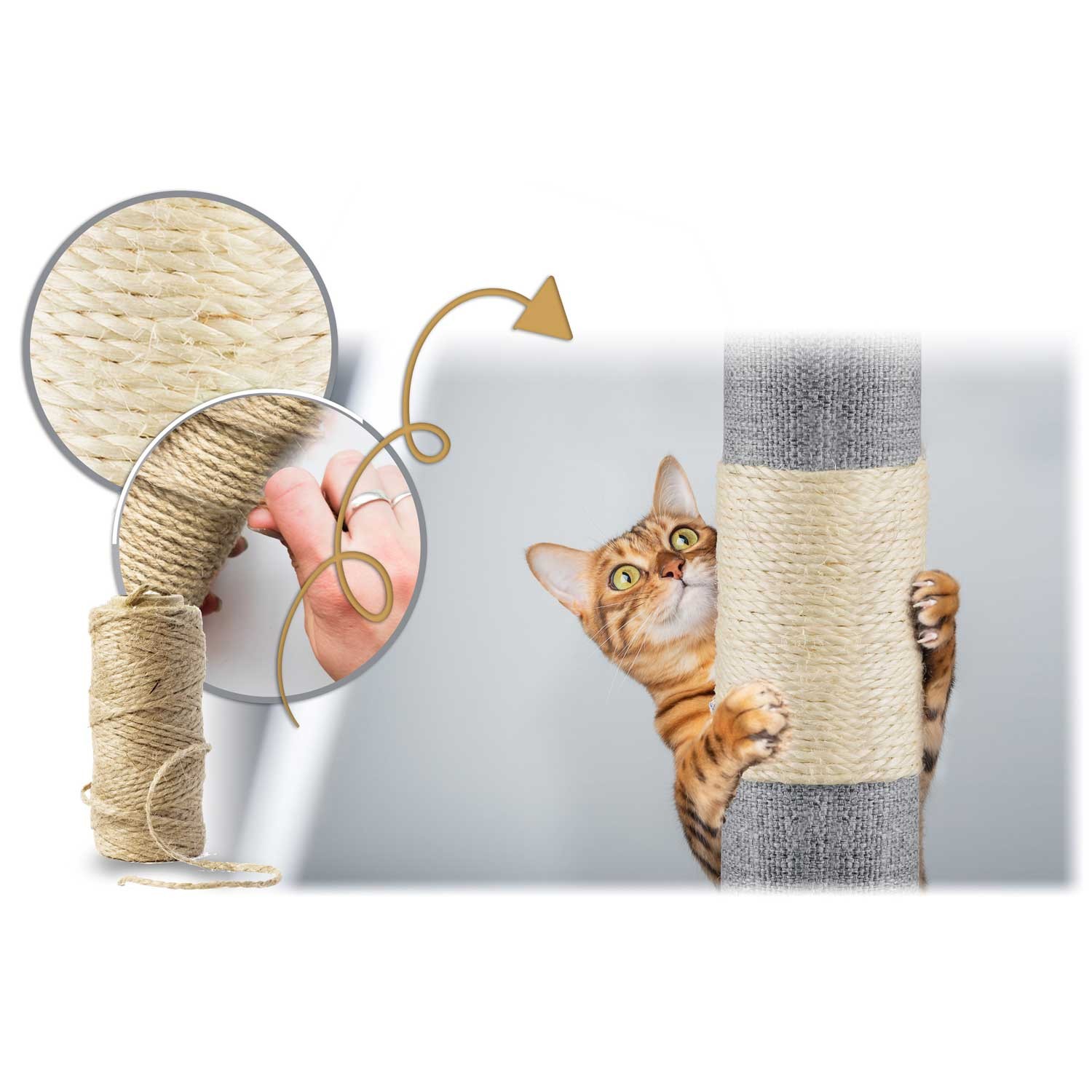 Kassi kraapimispost 79 cm PH-003 Pethaus hall - Image 7