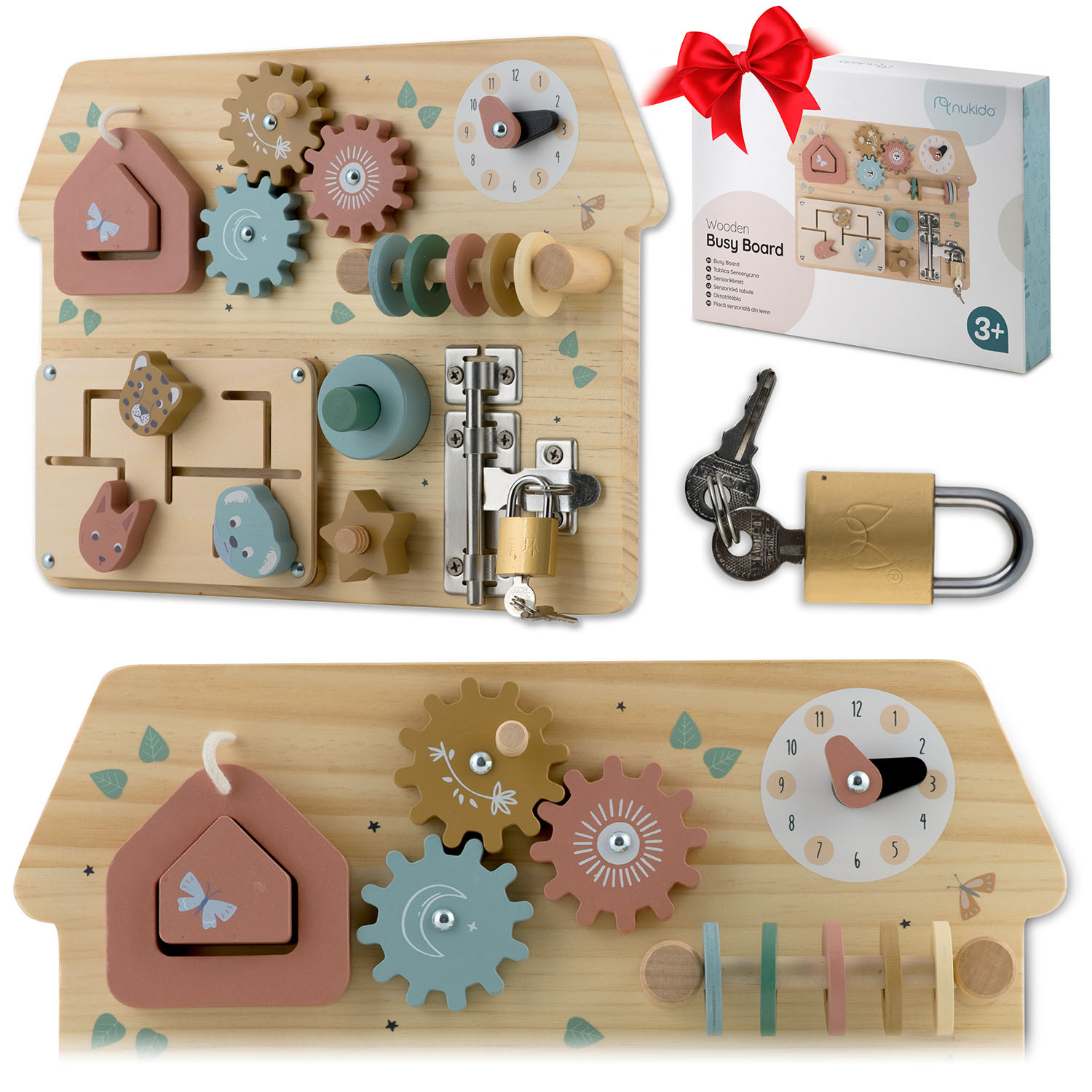 Puidust sensoorne tahvel NK-859 Nukido