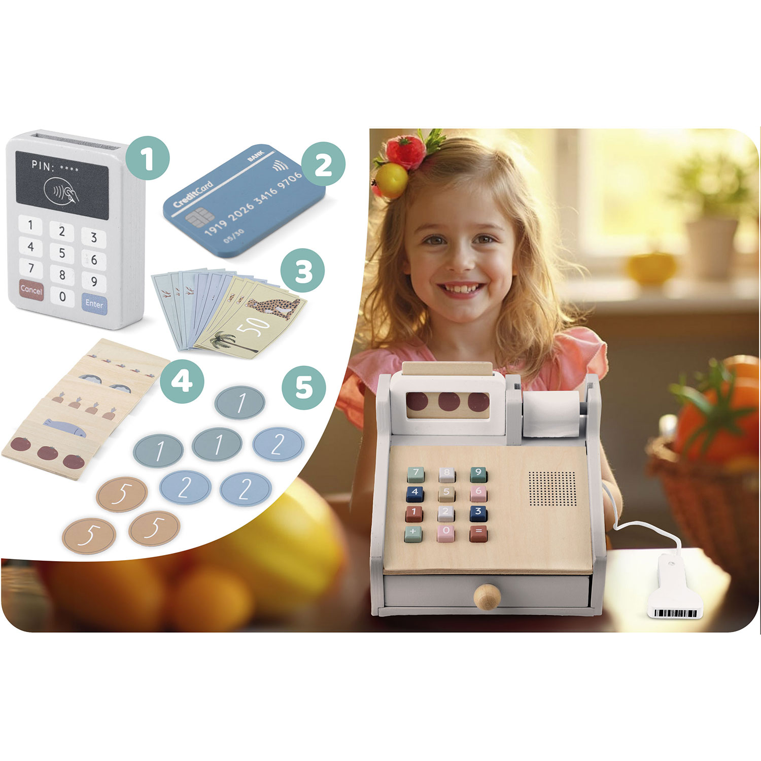 Puidust mängukassa NK-863 Nukido - Image 8