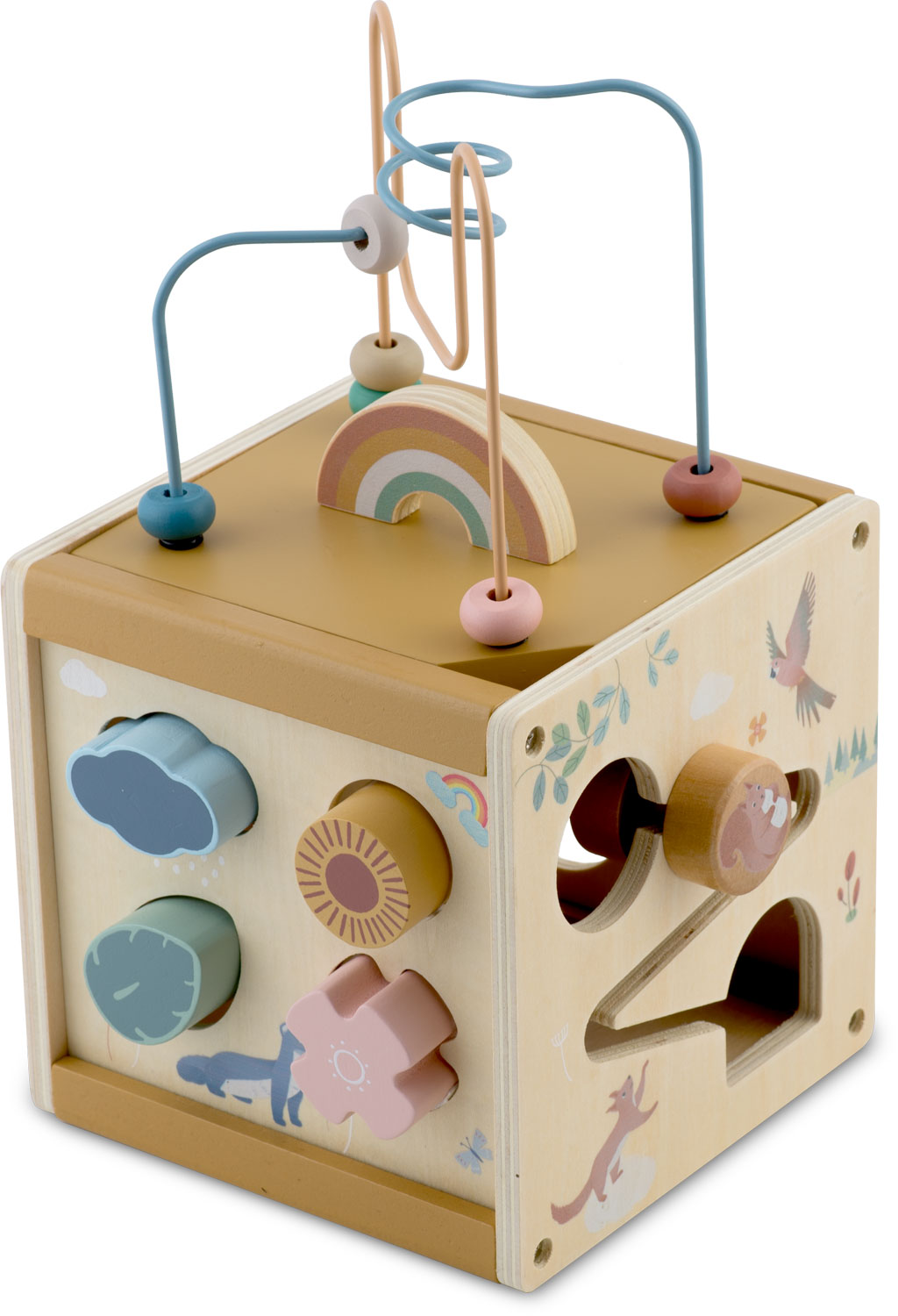 Puidust sensoorne mängukuubik NK-861 Nukido - Image 2