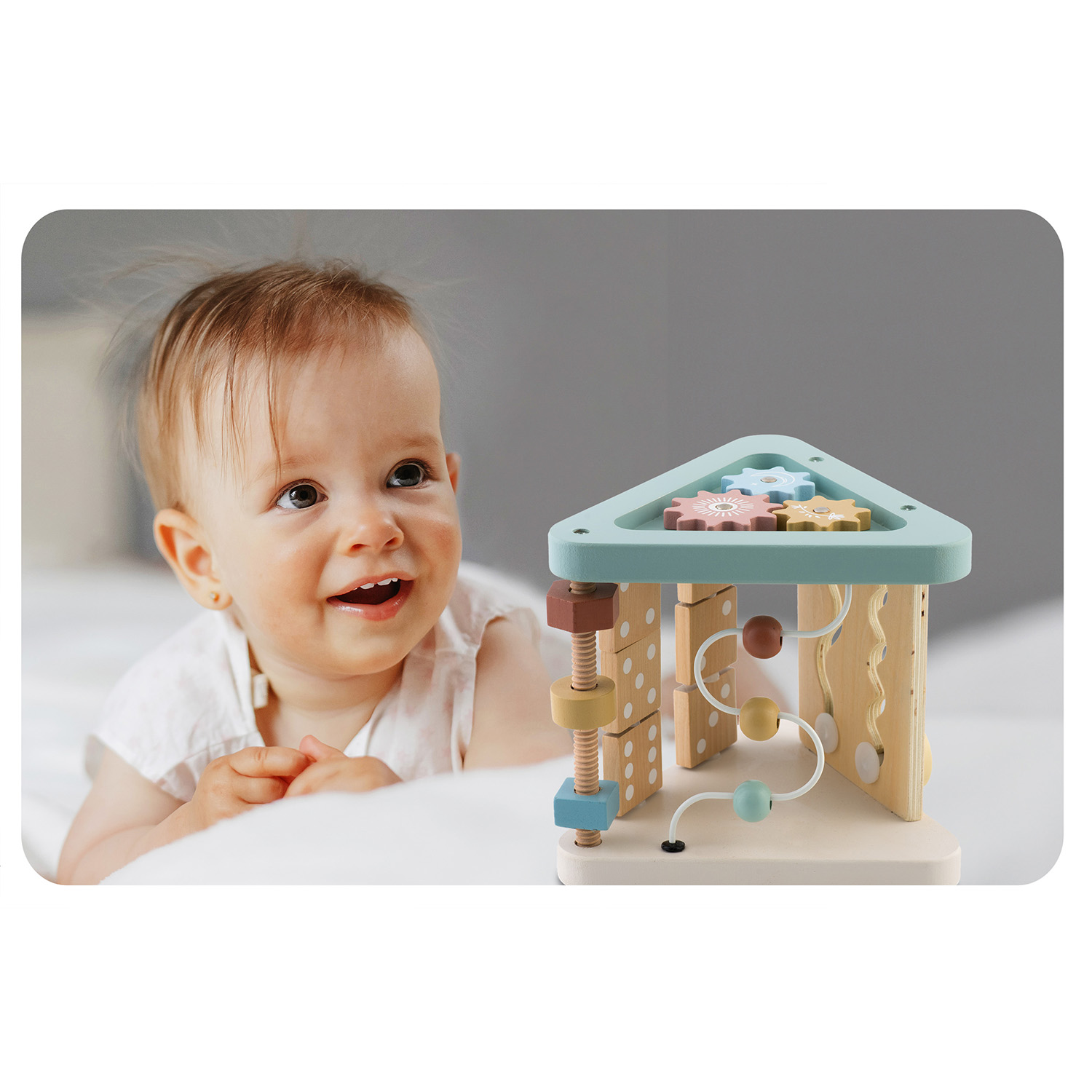 Puidust sensoorne mängukolmnurk NK-860 Nukido - Image 13