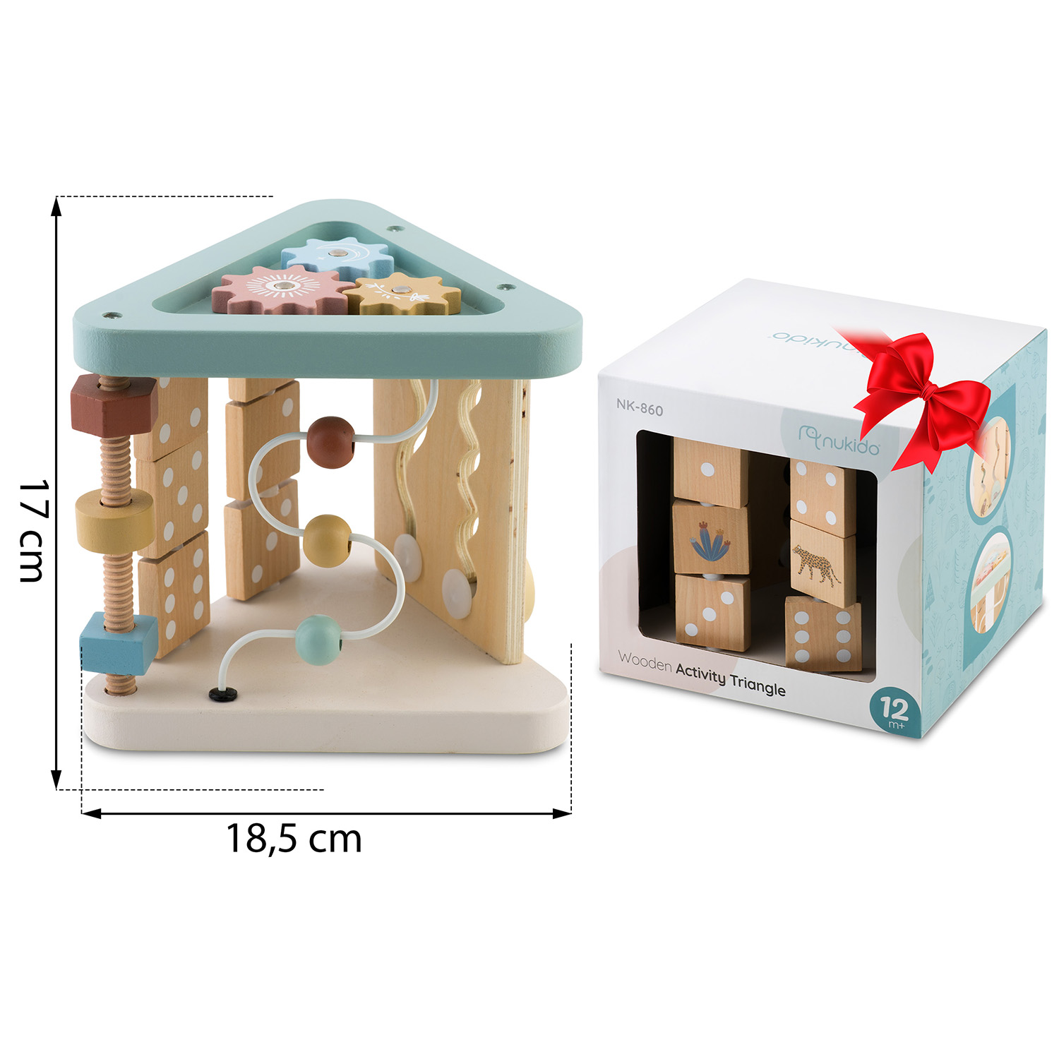 Puidust sensoorne mängukolmnurk NK-860 Nukido - Image 10