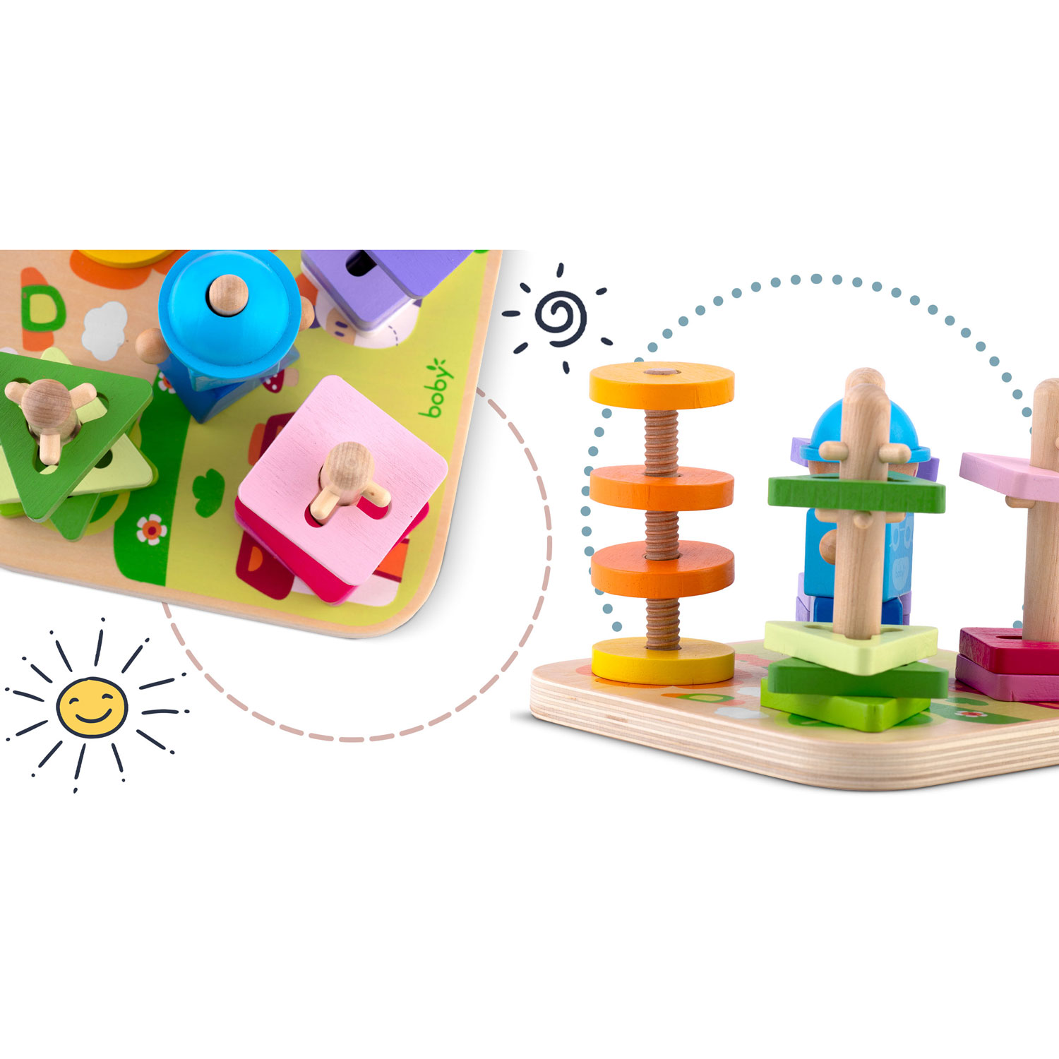 Puidust mänguasjade sorteerija - pusle RK-866 Ricokids - Image 7