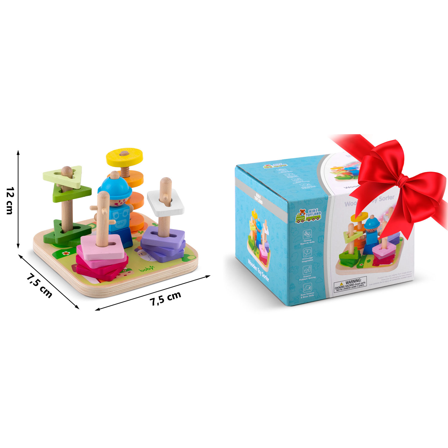 Puidust mänguasjade sorteerija - pusle RK-866 Ricokids - Image 5