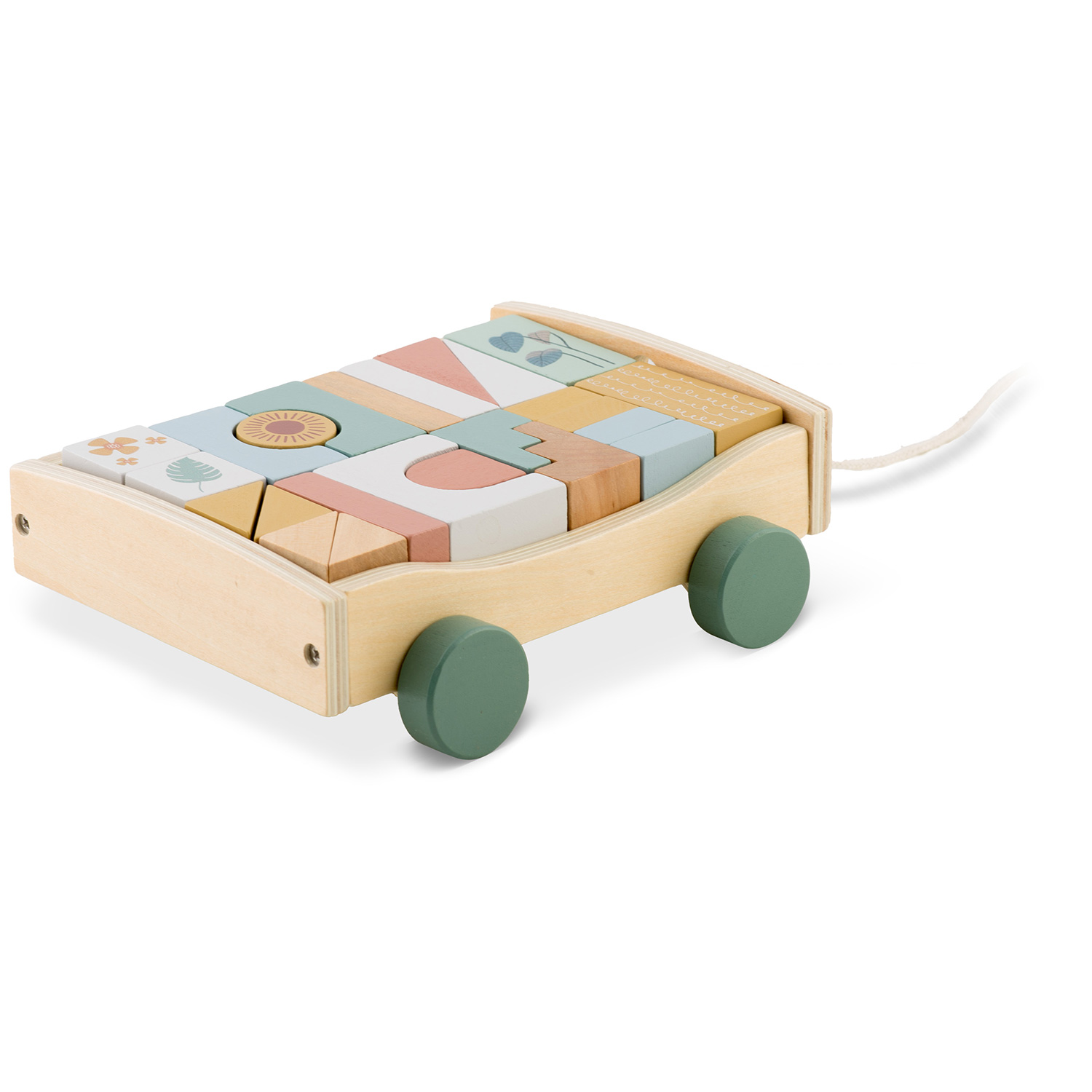 Puidust tõmbamismänguasi klotsidega NK-853 Nukido - Image 11