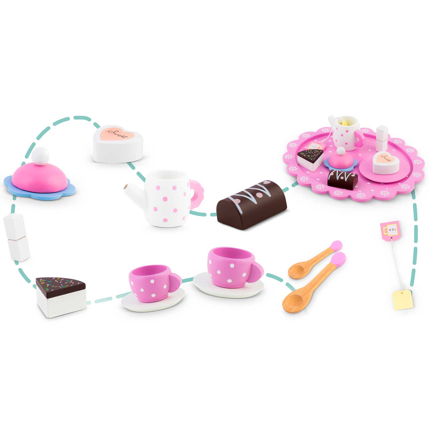 Puidust mänguteekomplekt RK-869 Ricokids - Image 6