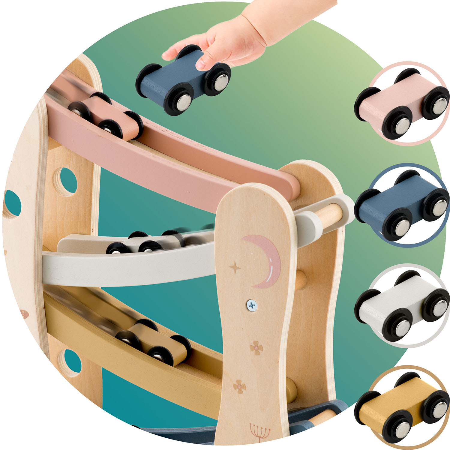 Puidust liumägi autodega NK-855 Nukido - Image 8