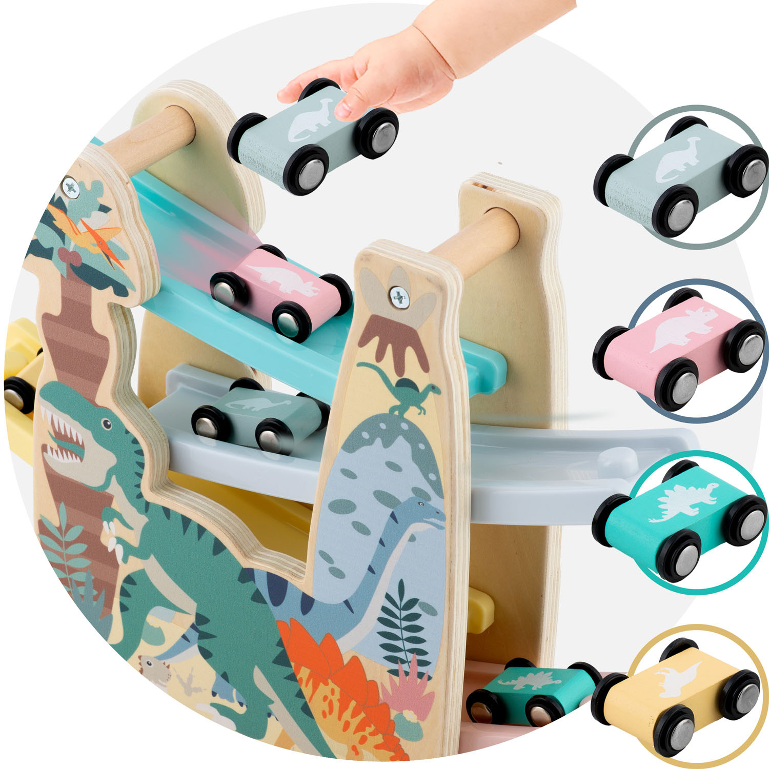 Puidust liumägi autodega RK-867 Ricokids - Image 9