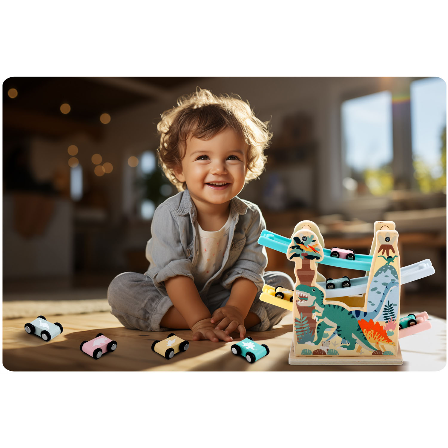 Puidust liumägi autodega RK-867 Ricokids - Image 8