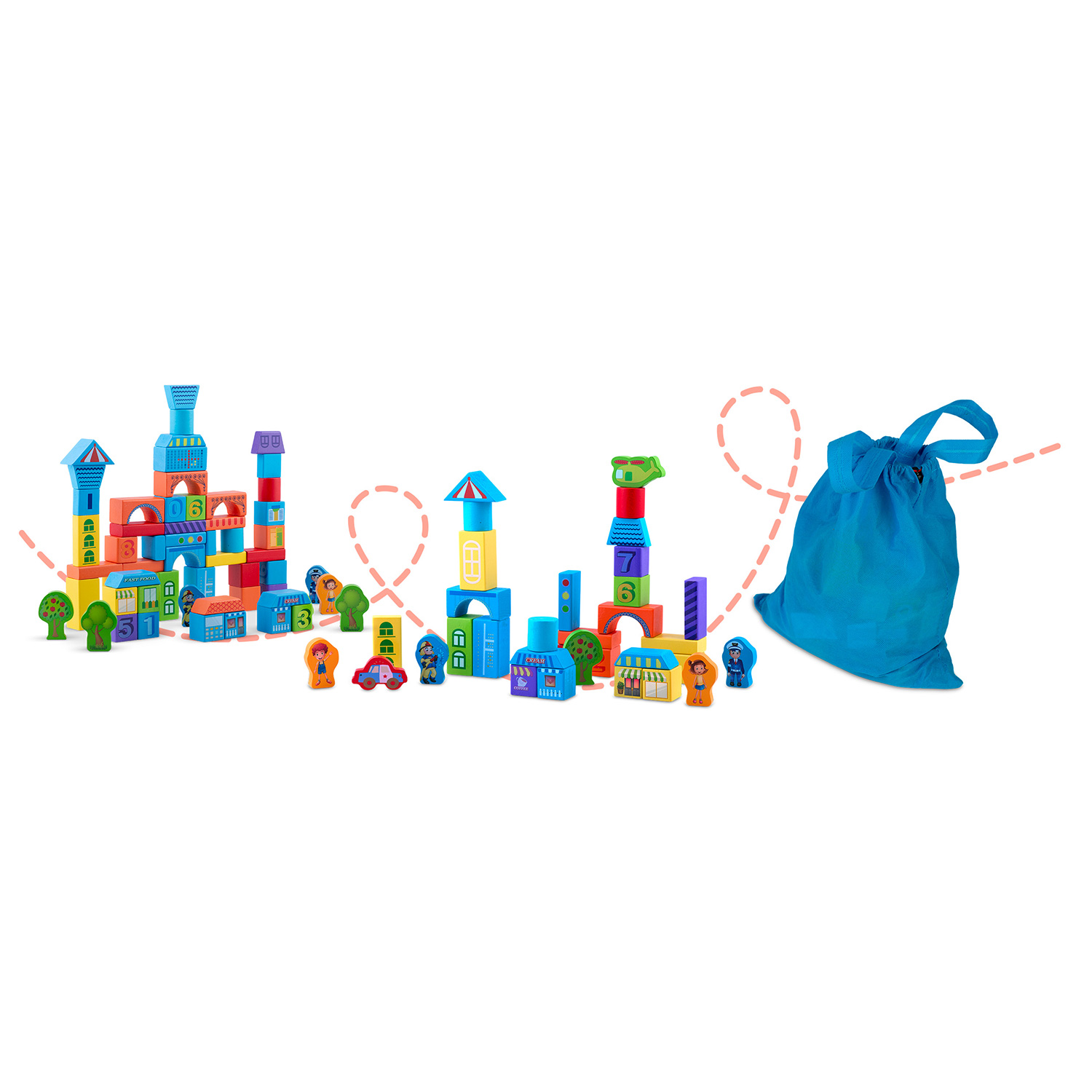 Puidust õppeklotsid RK-871 Ricokids - Image 4