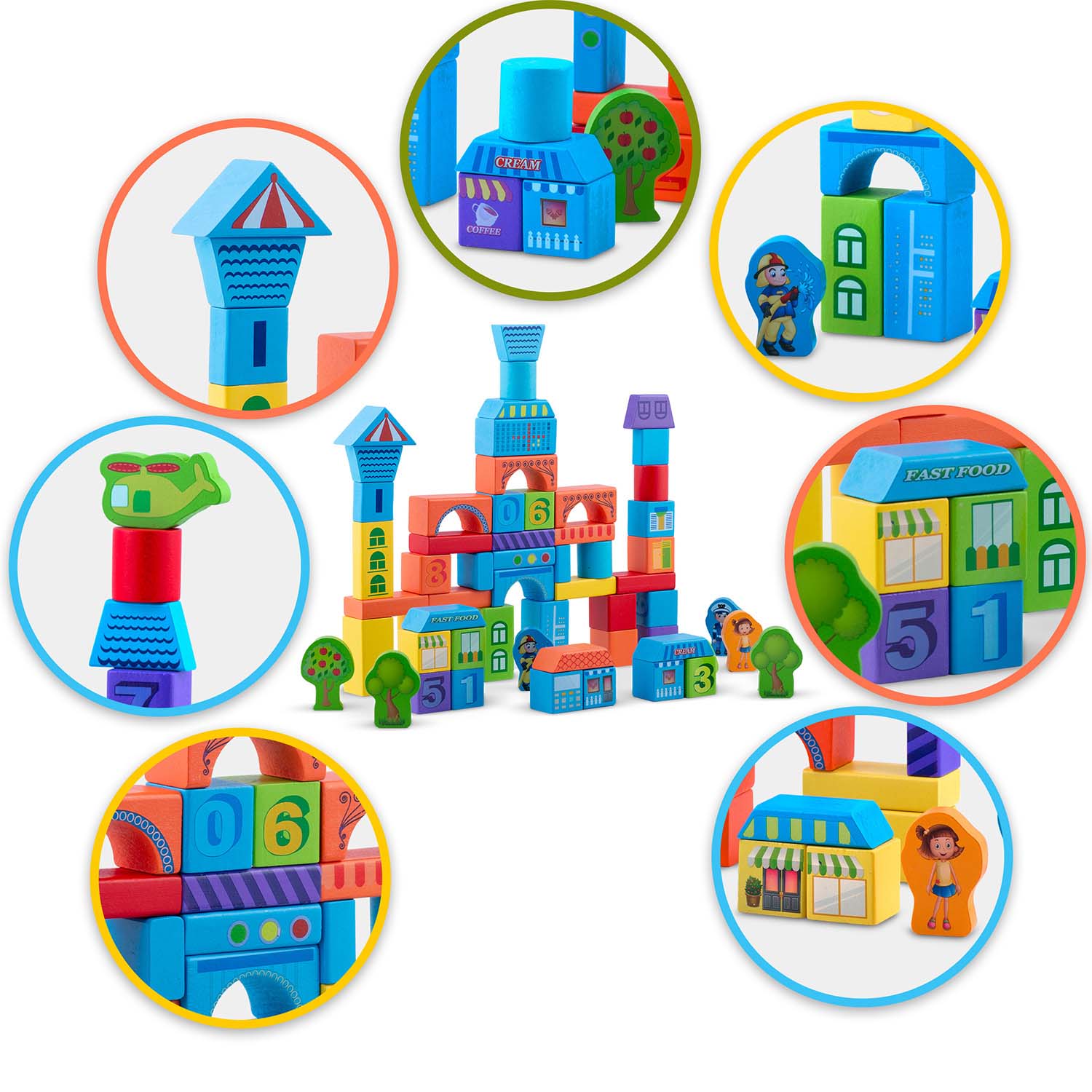 Puidust õppeklotsid RK-871 Ricokids - Image 5