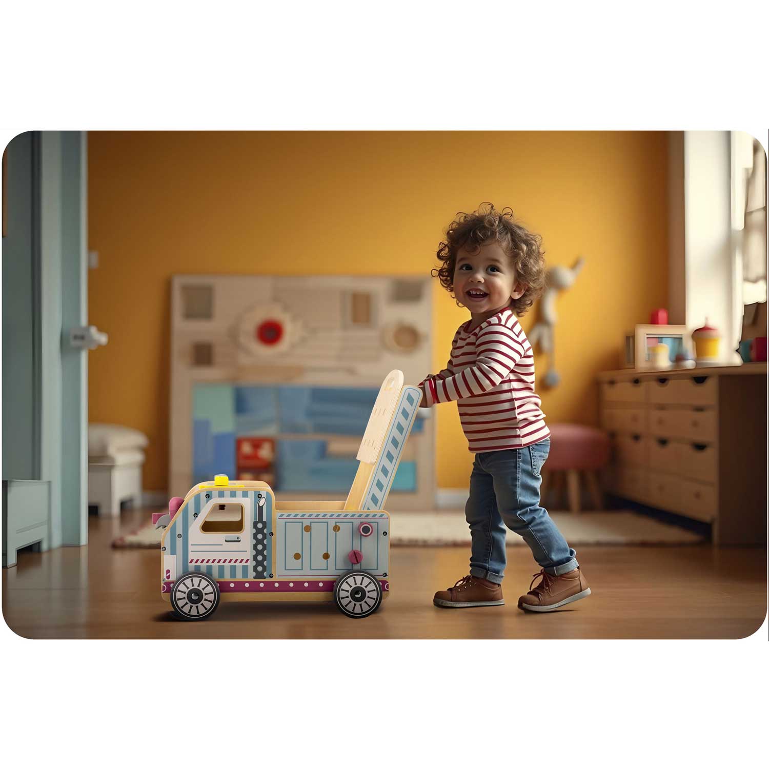 Puidust käimisratt tööriistadega RK-874 Ricokids - Image 6