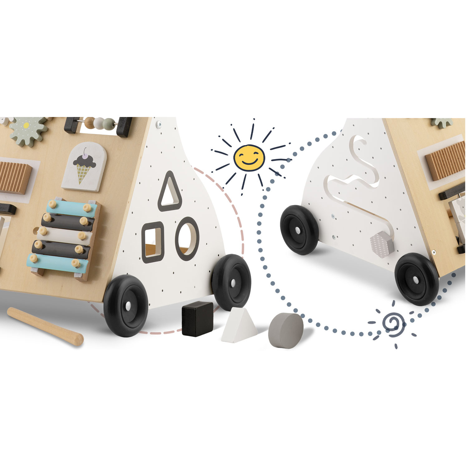 Puidust käimisratt RK-875 Ricokids - Image 8