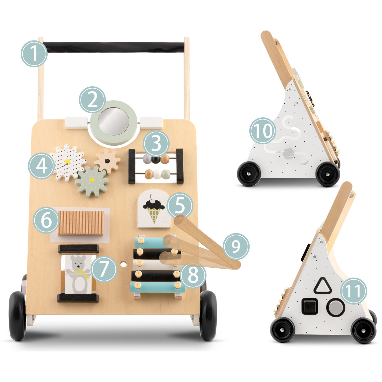 Puidust käimisratt RK-875 Ricokids - Image 12
