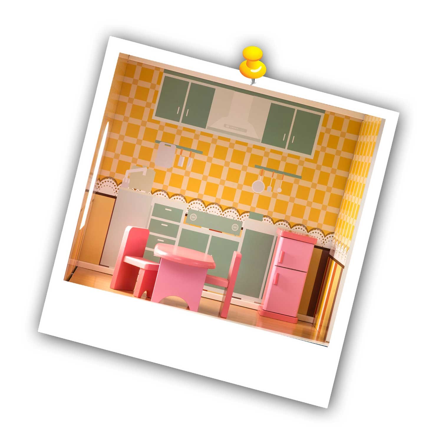 Suur kolmekorruseline puidust nukumaja + mööbel + terrass - Image 7