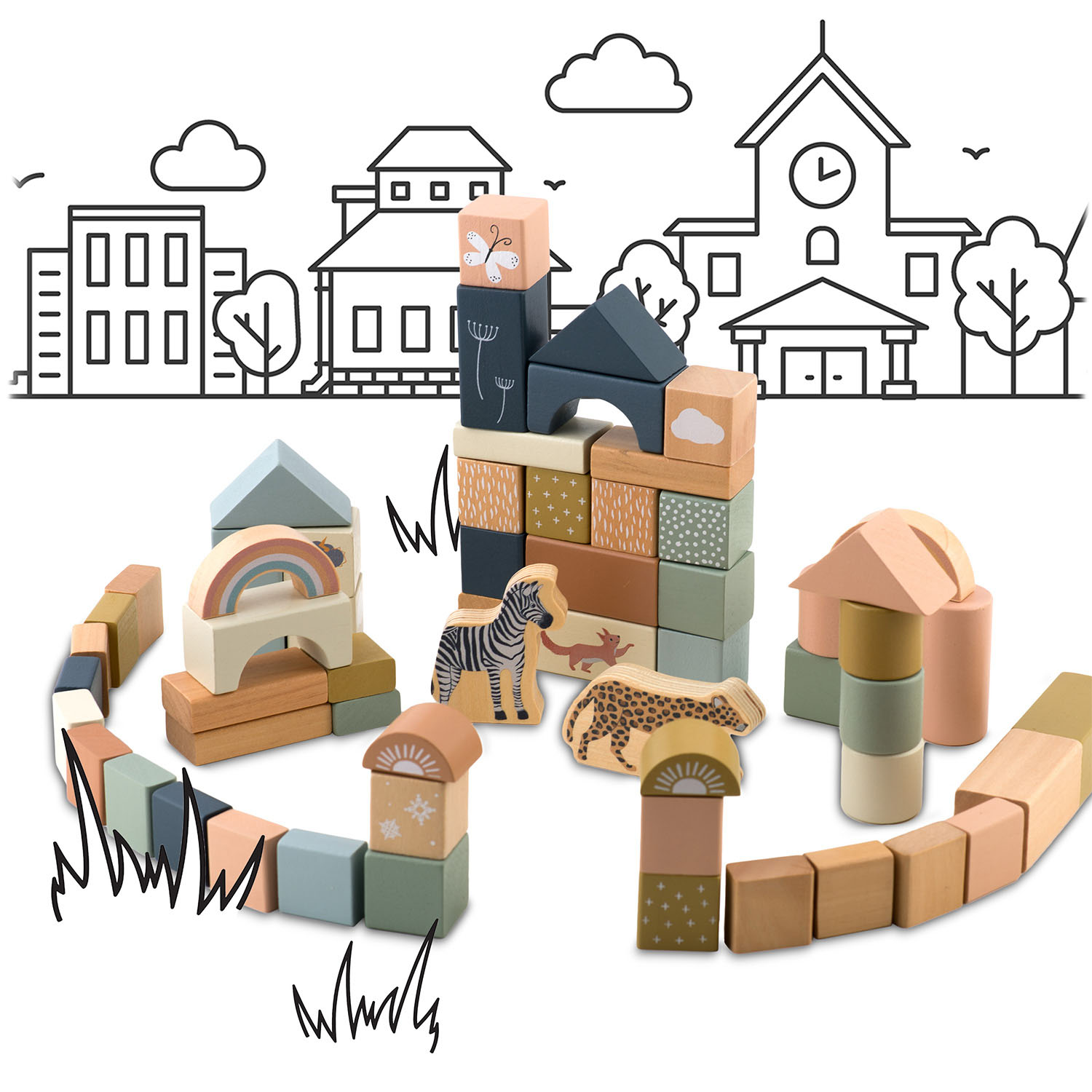 NK-858 Nukido puidust ehitusklotsid - Image 9