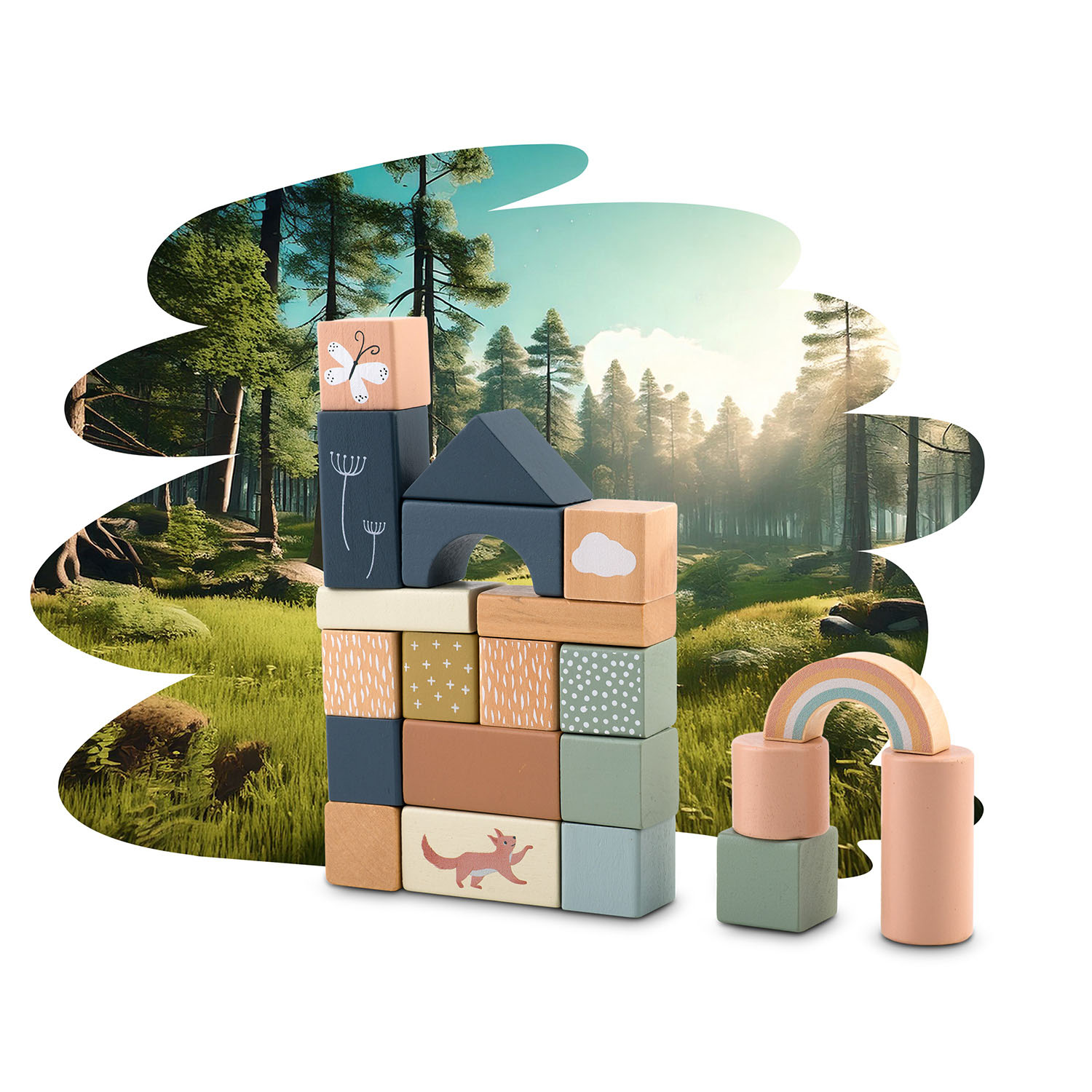 NK-858 Nukido puidust ehitusklotsid - Image 10