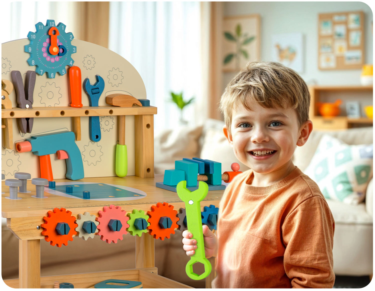 Puidust tööriistade töökoda RK-876 Ricokids - Image 10