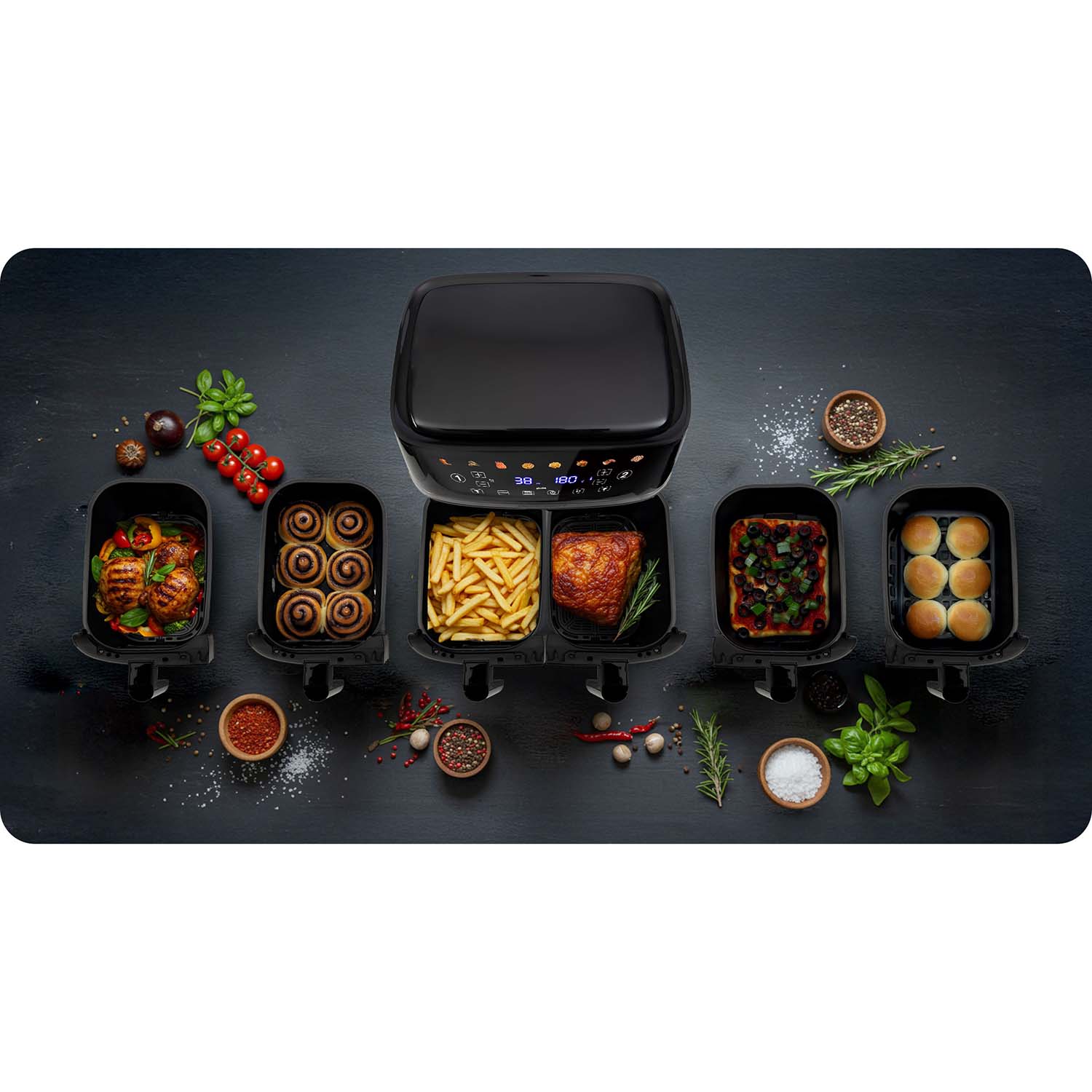 Berdsen BD-657 suur õhufritüür, must - Image 7