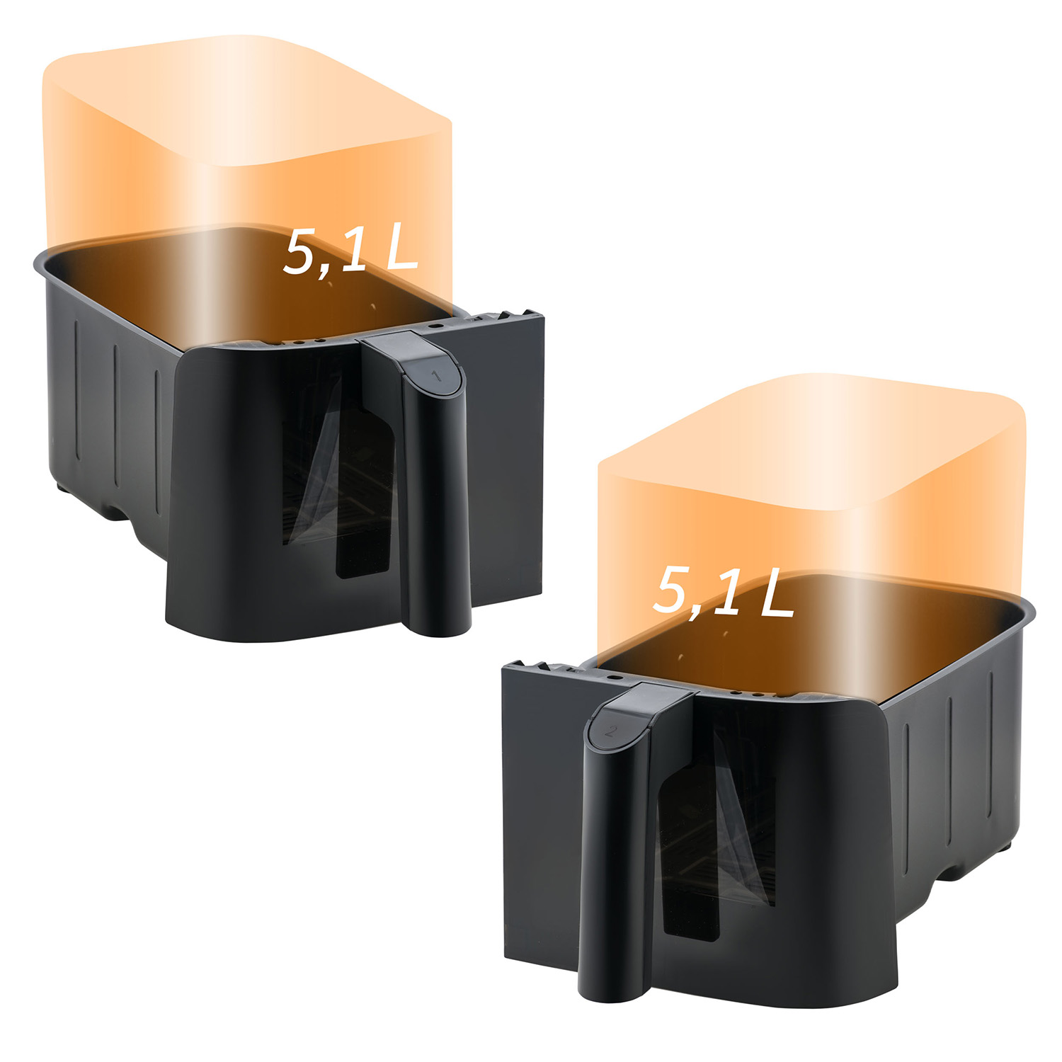 Berdsen BD-657 suur õhufritüür, must - Image 10