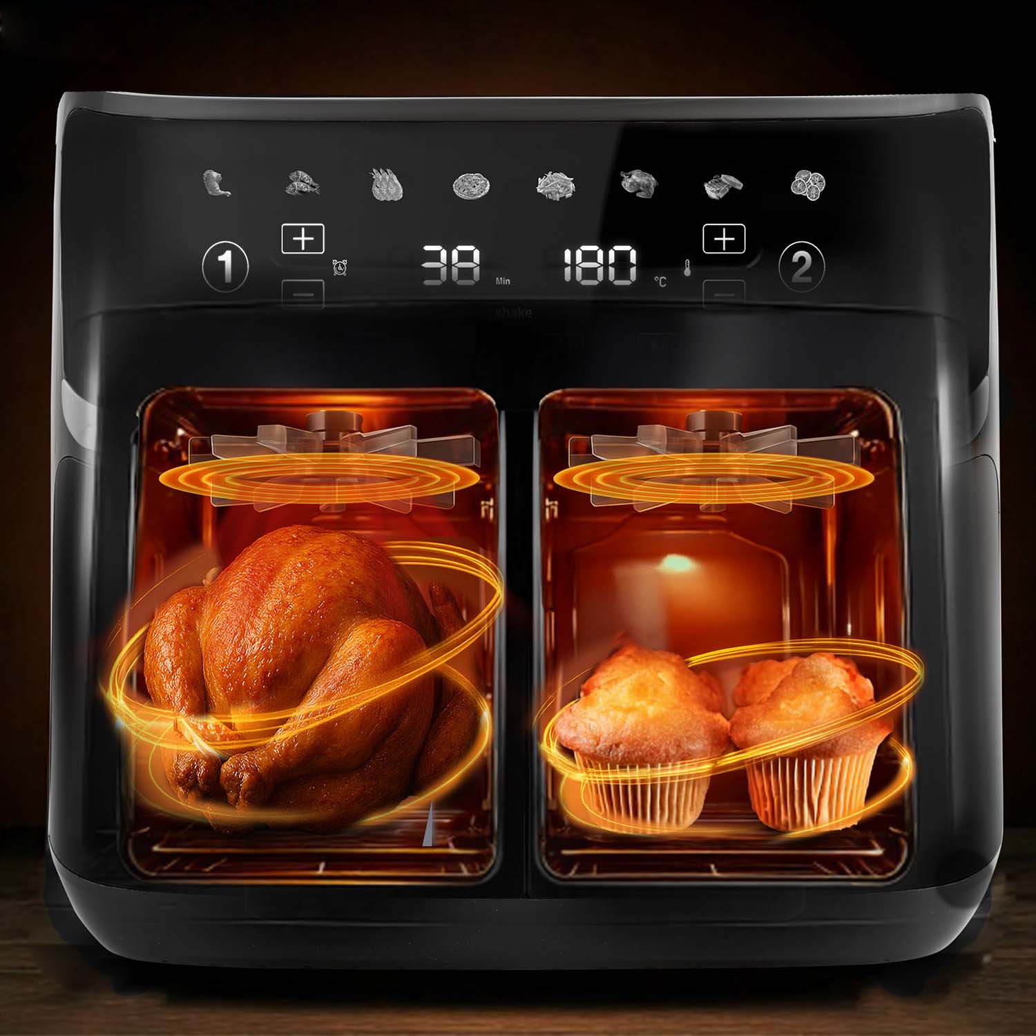 Berdsen BD-657 suur õhufritüür, must - Image 11