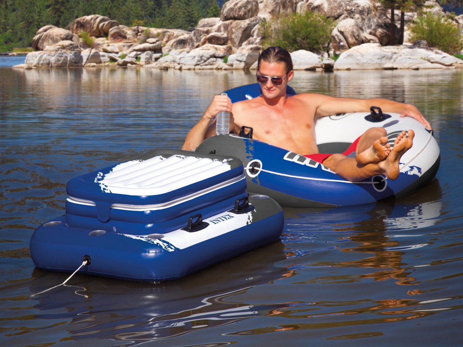 Suur ujuv basseinijahuti 122 x 97 cm INTEX 58821 - Image 3