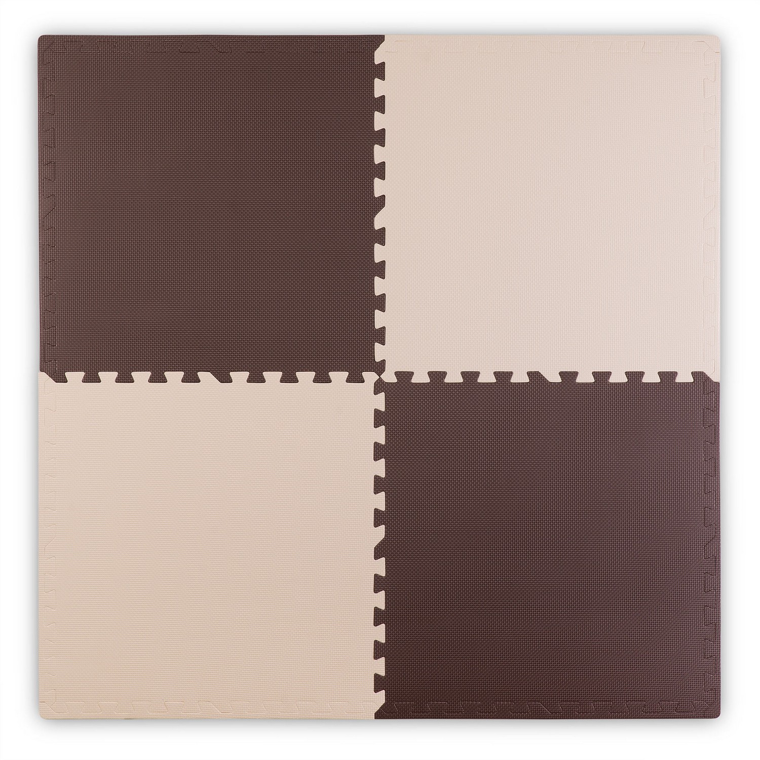 Ricokidsi suur hariduslik vahtplastist puslematt, pruun ja valge