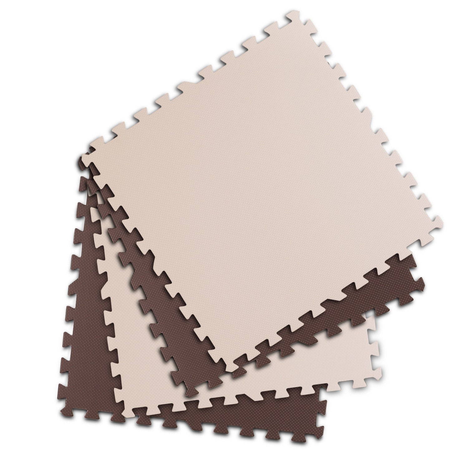 Ricokidsi suur hariduslik vahtplastist puslematt, pruun ja valge - Image 5