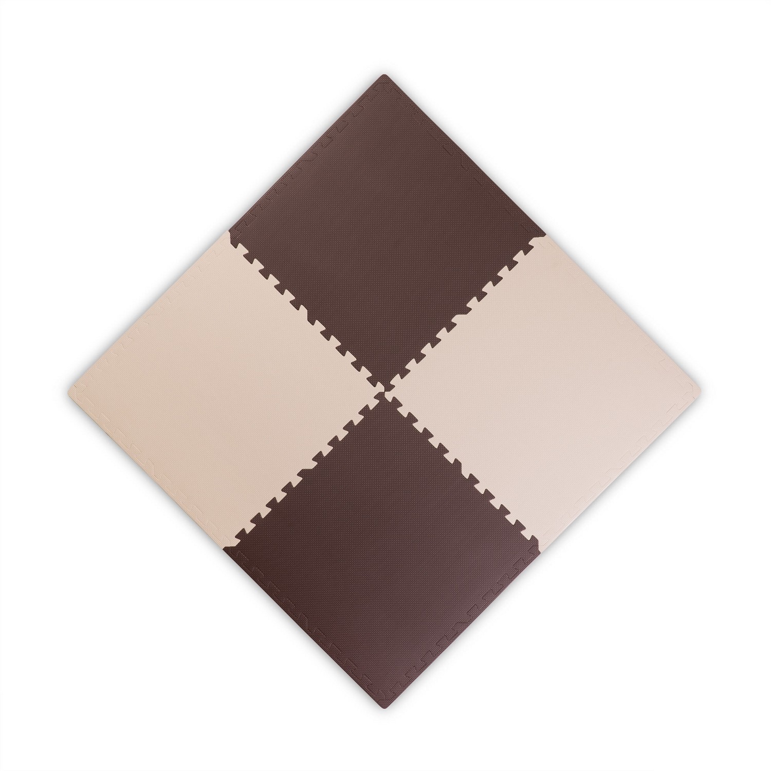 Ricokidsi suur hariduslik vahtplastist puslematt, pruun ja valge - Image 6