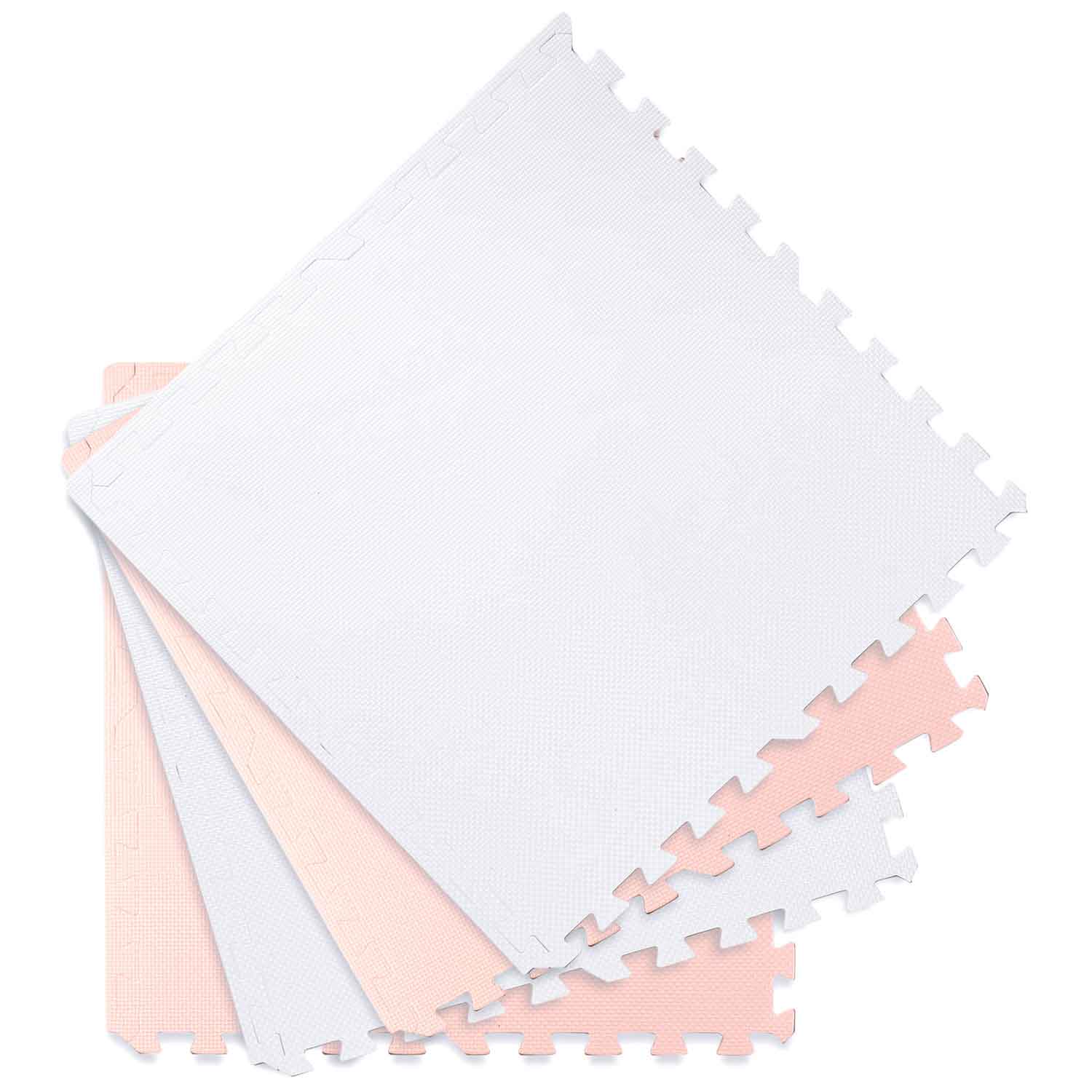 Ricokidsi suur vahtpuslematt 60x60 cm 4 tk virsiku ja valge värvi - Image 9