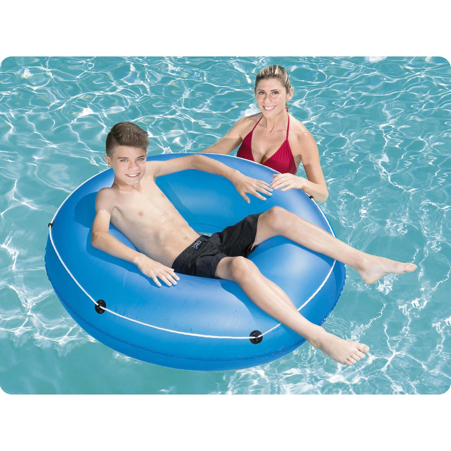 Suur sinine ujumisrõngas 119 cm Bestway 36120 - Image 3